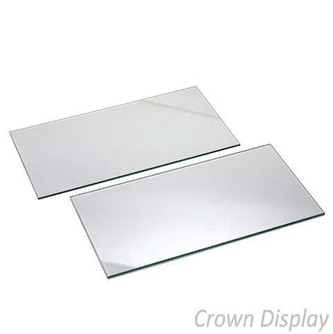 Glass Shelves 600mm wide for slatwall (pack of 4 shelves)